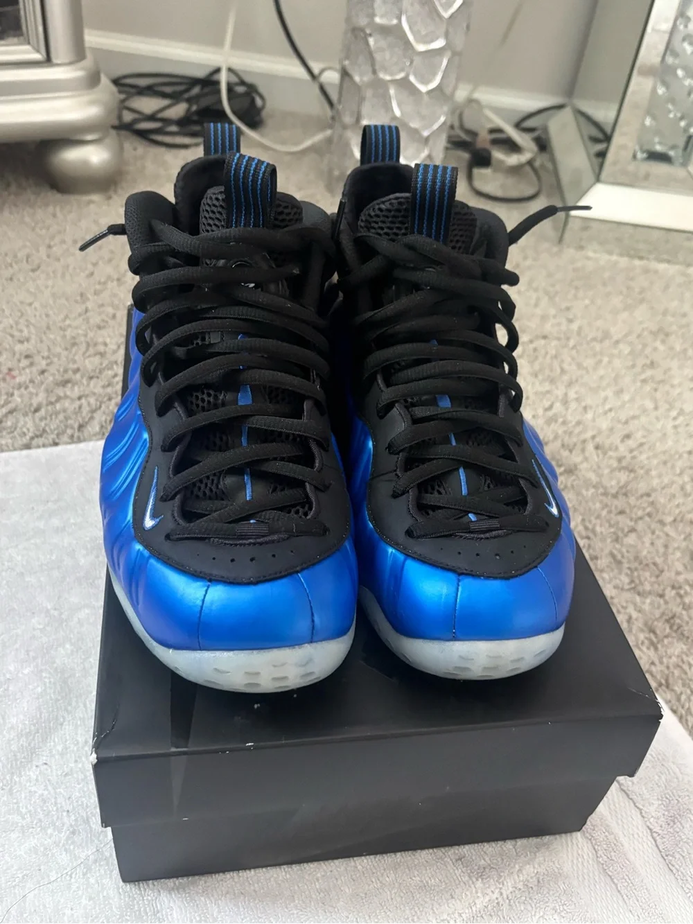 Nike' Blue Foamposite Sneaker